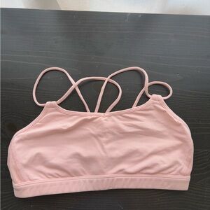 Pink lululemon Strappy Sports Bra